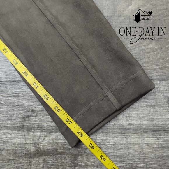 Calvin Klein Faux Suede Pull On Pants Size L - Picture 5 of 6